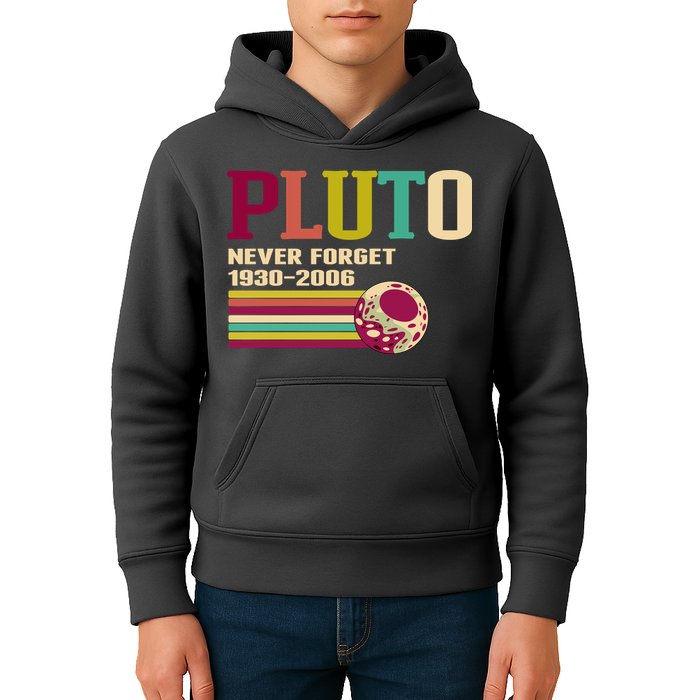 Pluto Never Forget 19302006 Solar System Planet Kids Hoodie