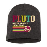 Pluto Never Forget 19302006 Solar System Planet Short Acrylic Beanie