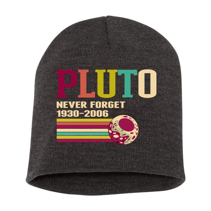 Pluto Never Forget 19302006 Solar System Planet Short Acrylic Beanie