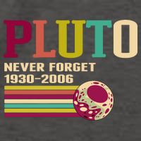 Pluto Never Forget 19302006 Solar System Planet Vector Backpack