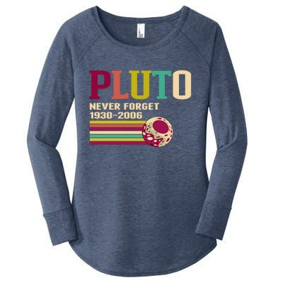 Pluto Never Forget 19302006 Solar System Planet Women's Perfect Tri Tunic Long Sleeve Shirt