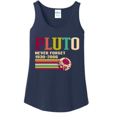 Pluto Never Forget 19302006 Solar System Planet Ladies Essential Tank