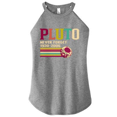 Pluto Never Forget 19302006 Solar System Planet Women's Perfect Tri Rocker Tank