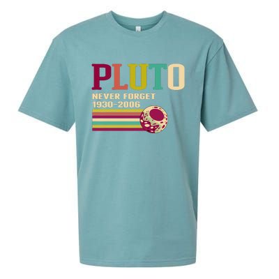 Pluto Never Forget 19302006 Solar System Planet Sueded Cloud Jersey T-Shirt