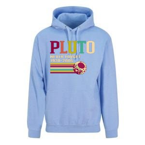 Pluto Never Forget 19302006 Solar System Planet Unisex Surf Hoodie