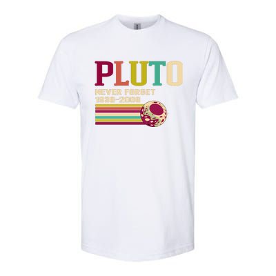 Pluto Never Forget 19302006 Solar System Planet Softstyle CVC T-Shirt