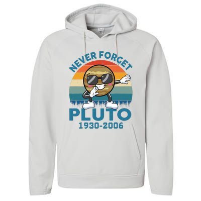 Pluto Never Forget 1930 2006 Space Science Teacher Performance Fleece Hoodie