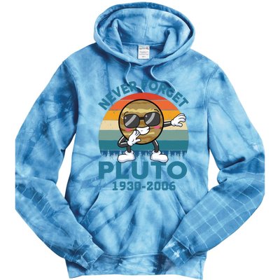 Pluto Never Forget 1930 2006 Space Science Teacher Tie Dye Hoodie