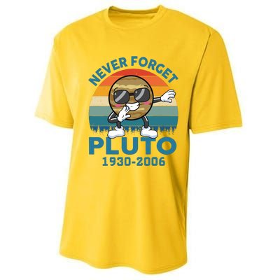 Pluto Never Forget 1930 2006 Space Science Teacher Performance Sprint T-Shirt