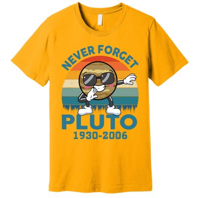 Pluto Never Forget 1930 2006 Space Science Teacher Premium T-Shirt