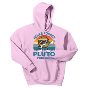 Pluto Never Forget 1930 2006 Space Science Teacher Kids Hoodie