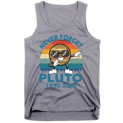 Pluto Never Forget 1930 2006 Space Science Teacher Tank Top