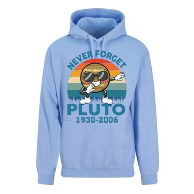 Pluto Never Forget 1930 2006 Space Science Teacher Unisex Surf Hoodie