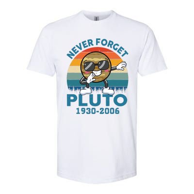 Pluto Never Forget 1930 2006 Space Science Teacher Softstyle CVC T-Shirt