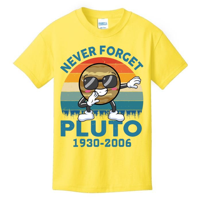 Pluto Never Forget 1930 2006 Space Science Teacher Kids T-Shirt