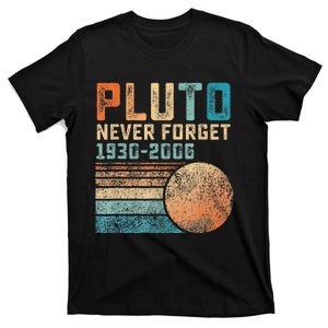 Pluto Never Forget Funny Astronomy Space Science Nerd T-Shirt