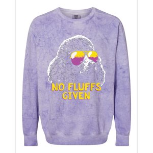 Poodle No Fluffs Funny Gifts Colorblast Crewneck Sweatshirt