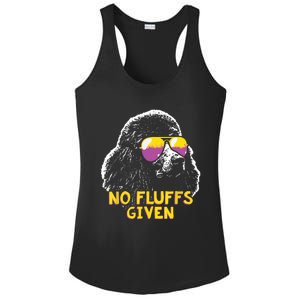 Poodle No Fluffs Funny Gifts Ladies PosiCharge Competitor Racerback Tank