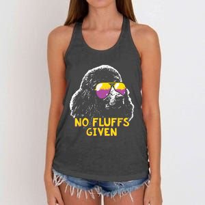 Poodle No Fluffs Funny Gifts Women's Knotted Racerback Tank