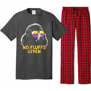 Poodle No Fluffs Funny Gifts Pajama Set