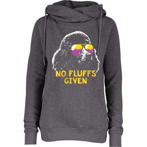 Poodle No Fluffs Funny Gifts Womens Funnel Neck Pullover Hood