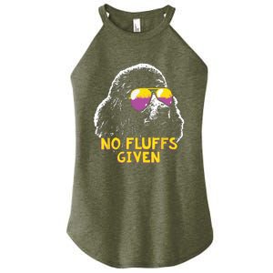 Poodle No Fluffs Funny Gifts Women's Perfect Tri Rocker Tank