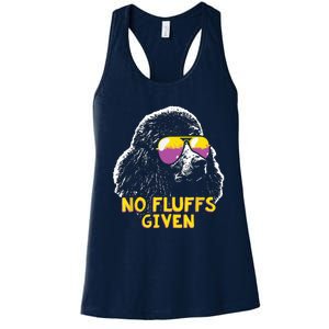 Poodle No Fluffs Funny Gifts Women's Racerback Tank