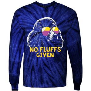 Poodle No Fluffs Funny Gifts Tie-Dye Long Sleeve Shirt