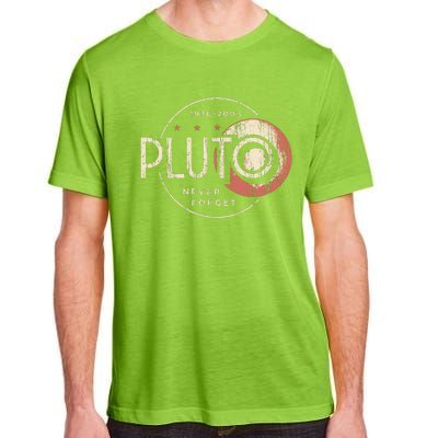 Pluto Never Forget Funny Pluto Pluto Lover Pluto Adult ChromaSoft Performance T-Shirt