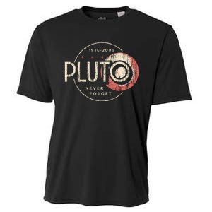 Pluto Never Forget Funny Pluto Pluto Lover Pluto Cooling Performance Crew T-Shirt