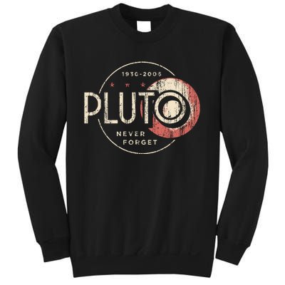 Pluto Never Forget Funny Pluto Pluto Lover Pluto Sweatshirt