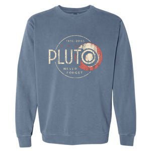 Pluto Never Forget Funny Pluto Pluto Lover Pluto Garment-Dyed Sweatshirt