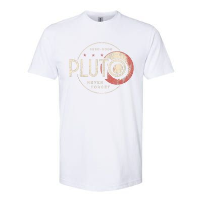 Pluto Never Forget Funny Pluto Pluto Lover Pluto Softstyle CVC T-Shirt