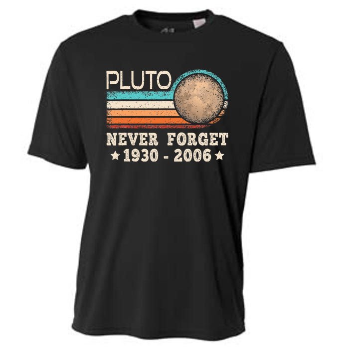 Pluto Never Forget Funny Planet Space Science Cooling Performance Crew T-Shirt