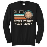 Pluto Never Forget Funny Planet Space Science Sweatshirt