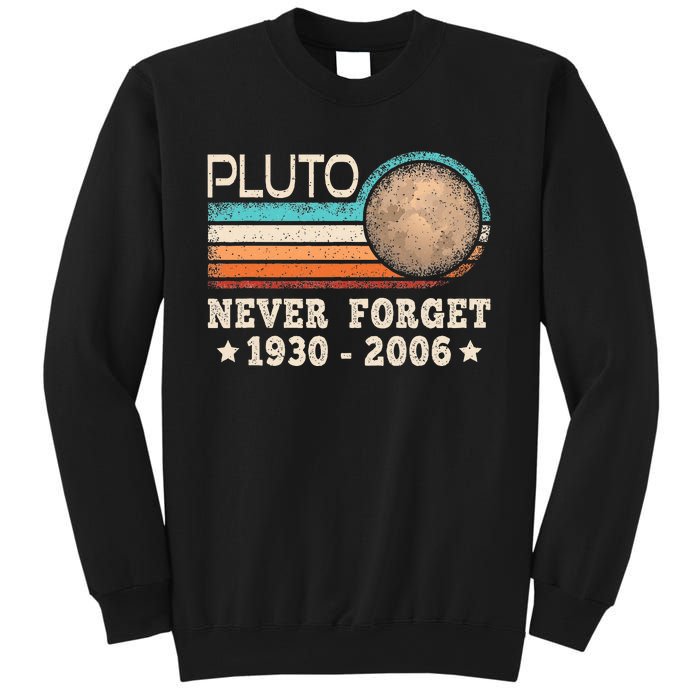 Pluto Never Forget Funny Planet Space Science Sweatshirt