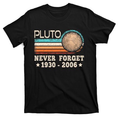 Pluto Never Forget Funny Planet Space Science T-Shirt