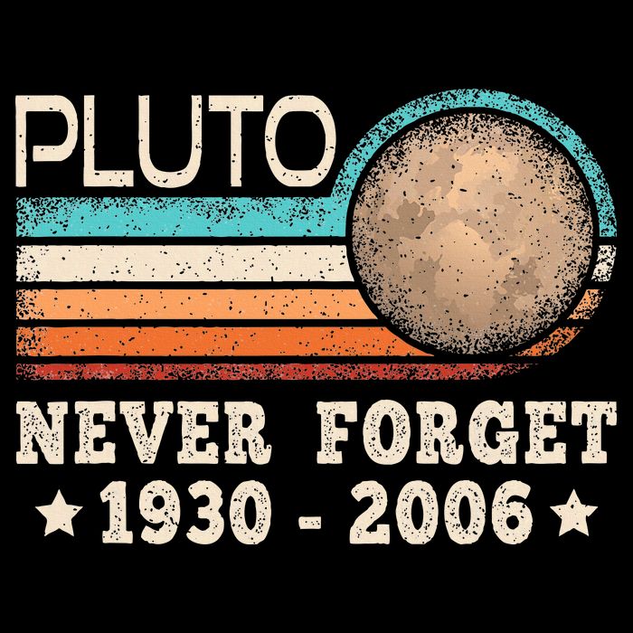 Pluto Never Forget Funny Planet Space Science T-Shirt