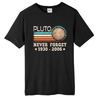 Pluto Never Forget Funny Planet Space Science Tall Fusion ChromaSoft Performance T-Shirt