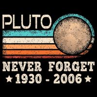 Pluto Never Forget Funny Planet Space Science Mousepad