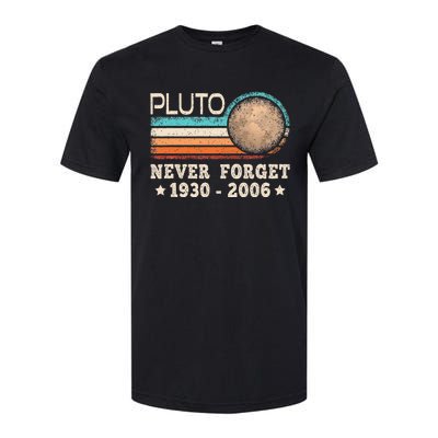 Pluto Never Forget Funny Planet Space Science Softstyle CVC T-Shirt