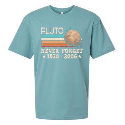 Pluto Never Forget Funny Planet Space Science Sueded Cloud Jersey T-Shirt