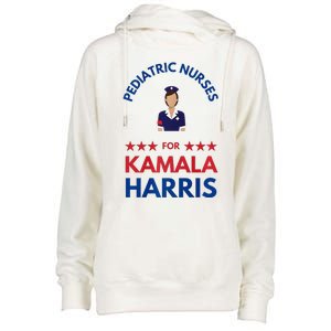 Pediatric Nurses For Kamala Harris Walz 2024 IM With Her Premium Womens Funnel Neck Pullover Hood