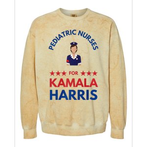 Pediatric Nurses For Kamala Harris Walz 2024 IM With Her Premium Colorblast Crewneck Sweatshirt