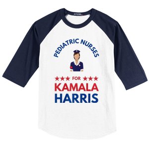 Pediatric Nurses For Kamala Harris Walz 2024 IM With Her Premium Baseball Sleeve Shirt