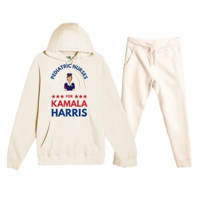 Pediatric Nurses For Kamala Harris Walz 2024 IM With Her Premium Premium Hooded Sweatsuit Set