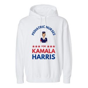 Pediatric Nurses For Kamala Harris Walz 2024 IM With Her Premium Garment-Dyed Fleece Hoodie