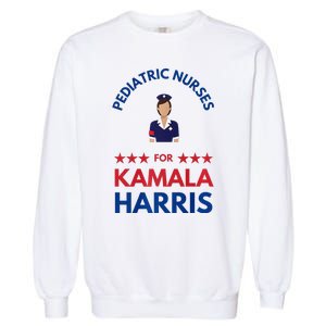 Pediatric Nurses For Kamala Harris Walz 2024 IM With Her Premium Garment-Dyed Sweatshirt