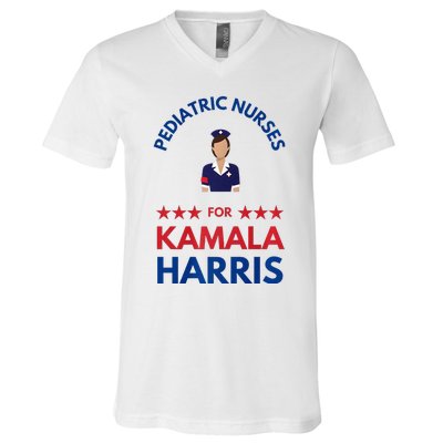 Pediatric Nurses For Kamala Harris Walz 2024 IM With Her Premium V-Neck T-Shirt