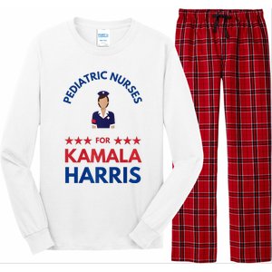 Pediatric Nurses For Kamala Harris Walz 2024 IM With Her Premium Long Sleeve Pajama Set